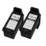 2 Pack. Refurbished Cartridges for HP 74XL. Includes 2ea HP 74XL.