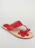 Strappy Braided Toe Strap Sandal