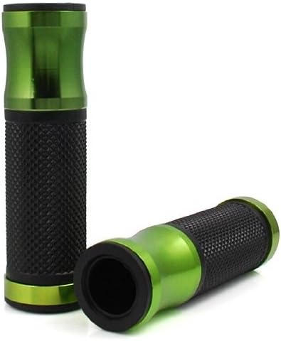 Custom Racing Motorcycle Soft Rubber Handlebar Hand Grips Bar Ends Green For 7/8"(22mm) Handlebar KAWASAKI ZZR600 2005 2006 2007