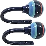 Beme International Kid's Striped Ball Holdback Pair, 5/8-Inch, Blue