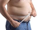 Fat Man Holding a Measurement Tape - 24"W x 16"H - Peel and Stick Wall Decal by Wallmonkeys