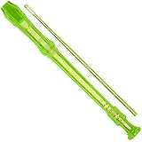 Ravel PR19CGN Transparent Recorder with Cleaning Rod and Bag, Green