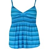 Blue Striped Jr Plus Size Tank Top