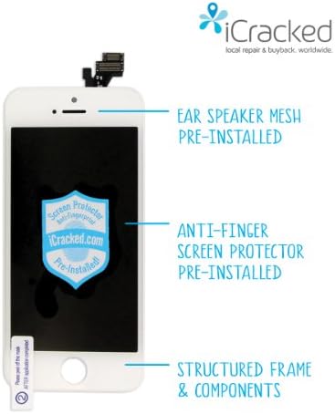 iPhone 5 LCD / Digitizer Assembly (No Electronics) - White