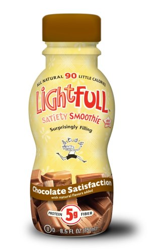 Lightfull Smoothie, Chocolate Satisfaction, 8.5-Ounce Bottles (Pack of 12)