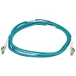 10Gb Fiber Optic Cable, LC/LC, Multi Mode, Duplex - 3 Meter (50/125 Type) - Aqua