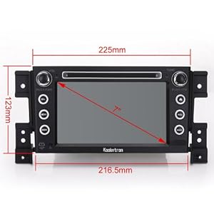 Budget  Koolertron For 2005-2011 Suzuki Grand Vitara In-dash DVD Player GPS Sat Nav System With 7" Digital HD Touchscreen