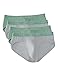 DAVID ARCHY Men's Underwear Bamboo Rayon Breathable Super Soft Comfort Lightweight Pouch Briefs No Fly in 4 Pack (S, Green/Gray)
