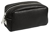 Dolce & Gabbana Black Pebbled Leather Small Zippered Travel Case BT0388-A1279-80999
