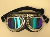 Motorcycle Scooter Mopeds Pilot Style Goggles , Tinted Lens