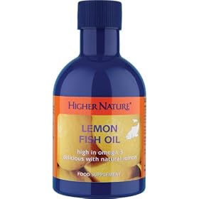 Higher Nature citron 200 ml d'huile de poisson