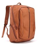 Le Donne Leather 17 Laptop Back Pack (Tan)