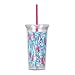 Lilly Pulitzer Acrylic Tumbler with Straw (Red Right Return)
