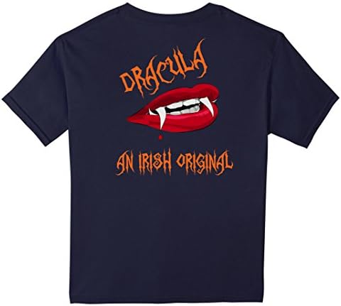 Dracula: An Irish Original Back-print T-shirt - Kids 12 - Navy