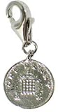 Chrysalis Sterling Silver Ladies One Penny Charm