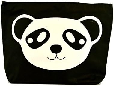 LSW Panda Canvas Shoulder Tote Bag