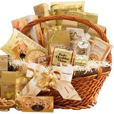 All Seasons Premium Gourmet Food Gift Basket with Smoked Salmon by Art of Appreciation Gift Baskets