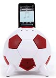 Speakal mi-Soccer 2.1 Stereo Speakers and Docking Station with 3 Speakers for iPod (Red/White)