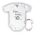 Body Baby mit Druck VOM ENGEL ZUM BENGEL IN 10 SEKUDNEN / Kurz-und langarm / Gr. 50 - 104