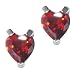 

Sterling Silver Heart Cz Earrings