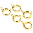 5 Pocket Watch Fobs Gold Plated Connectors Parts 12mm