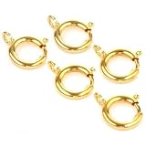 5 Pocket Watch Fobs Gold Plated Connectors Parts 12mm by Findingking