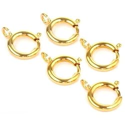 5 Pocket Watch Fobs Gold Plated Connectors Parts 12mm
