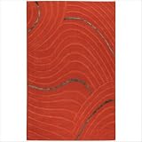 Urban Red / Charcoal Contemporary Rug Size: 3'3 x 5'3