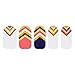 Tattify Striped Nail Wraps - Varsity Sweater (Set of 22)