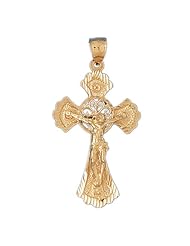 CleverEves 14k Gold Pendant Cross 7.5 - Gram(s)