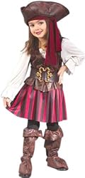 Child's Toddler High Seas Girls Pirate Costume (2T)