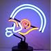 Football Helmet Neon Sculpture in Blue / Red Football Helmet Neon Sculpture in Blue / Red