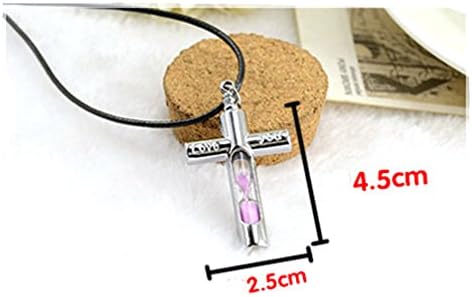 Hourglass Cross Necklace Cross with Hourglass Jewelry; Jewl1:01