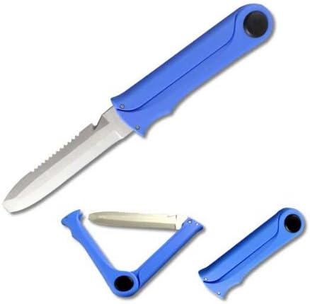Fury Sporting Cutlery 32226 Skipper Fold-It, Blue Plastic Handle, ComboEdge