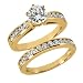 1.25 Ct Diamond Engagement Ring Bridal Set Round Cut Channel 14k Gold SI3 H