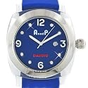 Alexander & Paul Polycarbonate Quartz watch - Wlue Dial with Diamonds Stainless steel bezel Blue Strap