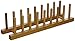 Lipper International 887 Bamboo Wood Plate Rack and Pot Lid Holder, 15-1/4