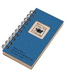 Dining Out, A Restaurant Journal - MINI Blue Hard Cover (prompts on every page, SPACE FOR 80 RESTAURANTS! recycled paper, read more...)