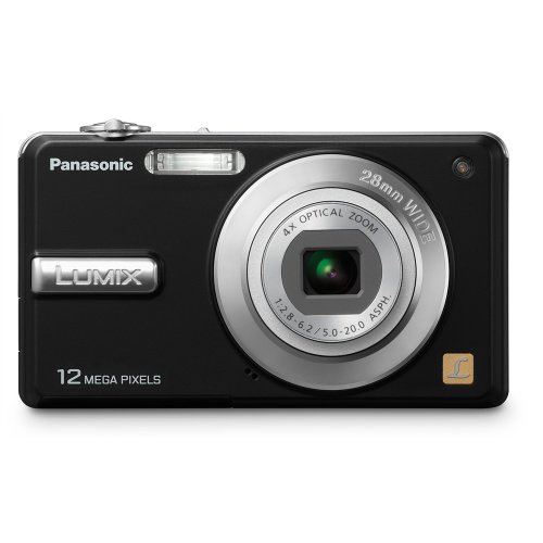 Lumix F3K 12MP Black Digital Camera with 4X Zoom