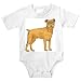 Onesie with bulldog, standing, pet, dog, golden