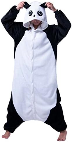 CTHEE Unisex Adult Comfort Fleece Kigurumi Animal Halloween Sleepwear Combinaison Pyjama Jumpsuit Kungfu Panda S