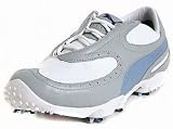 Puma PG GTX Pro Leather GORE-TEX® Golf Shoes white / light grey / powder blue / navy