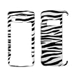 Zebra Skin Black and White Stripes Design Snap-On Cover Hard Case Cell Phone Protector for LG enV Touch VX11000