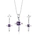 Sterling Silver Cross Design 2.00 carats total title=