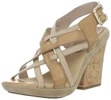 Gunmetal Womens Sandy Wedge Sandal,Sand/Natural,39.5 EU/9.5 M US Sandal