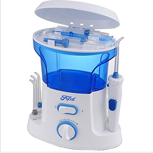 Flycat water flosser oral irrigator 10 pressure setting water jet…