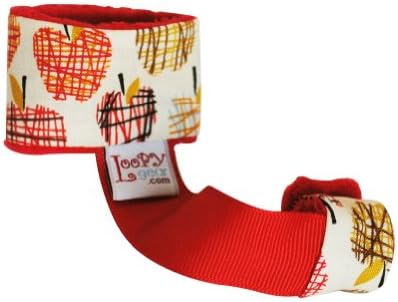 Loopy Gear Baby Rattle Holder ~ Choose Pattern (Red Delicious)