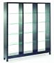 Massimo Etagere Triple (Java / Clear) (75.5"H x 65.75"W x 11.25"D)