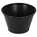 Dixie P040BLK Plastic Souffle Cup, 4oz Capacity, Matte Black (12 Packs of 200)