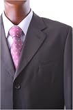 Men's Single Breasted 3 Button Superior 150s Extra Fine Brown Dress Suit